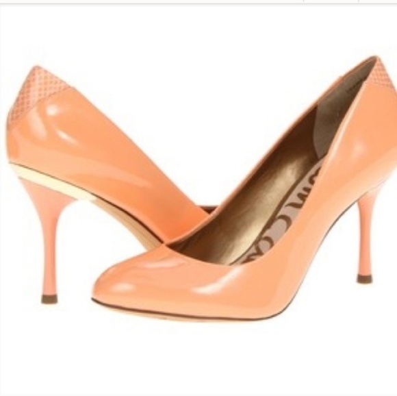 sam edelman orange heels